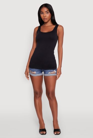 Seamless Classic Fit Scoop Neck Tank Top