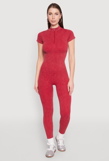 Seamless Half Zip Catsuit