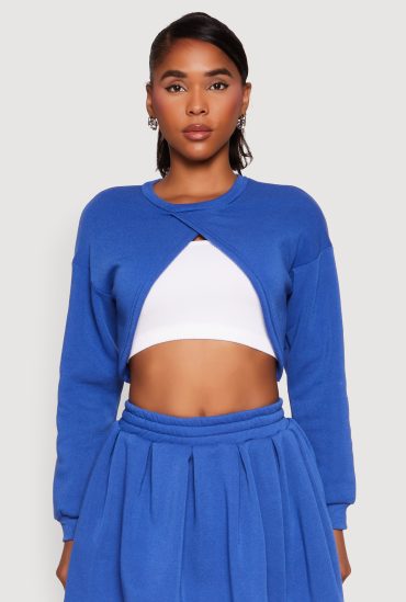 Long Sleeve Bolero Sweatshirt