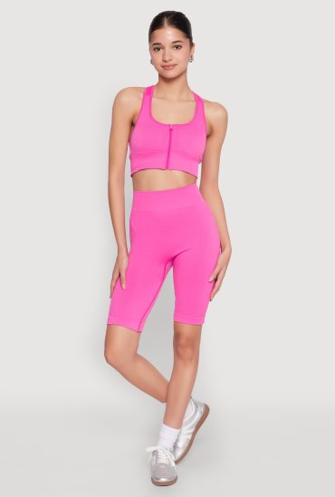Seamless High Waist Bike Shorts