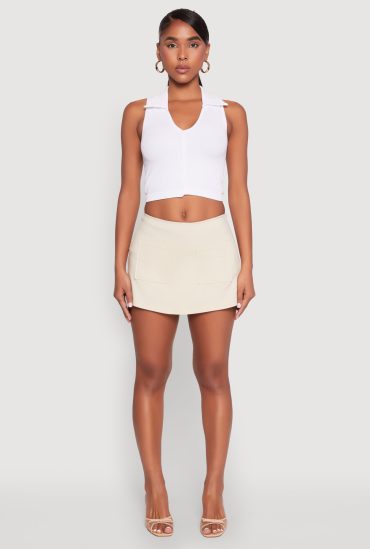 Front Pocket Mini Skort