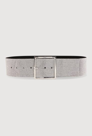 Rhinestone Studded Belt