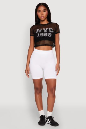NYC 1998 Fishnet Crop Top
