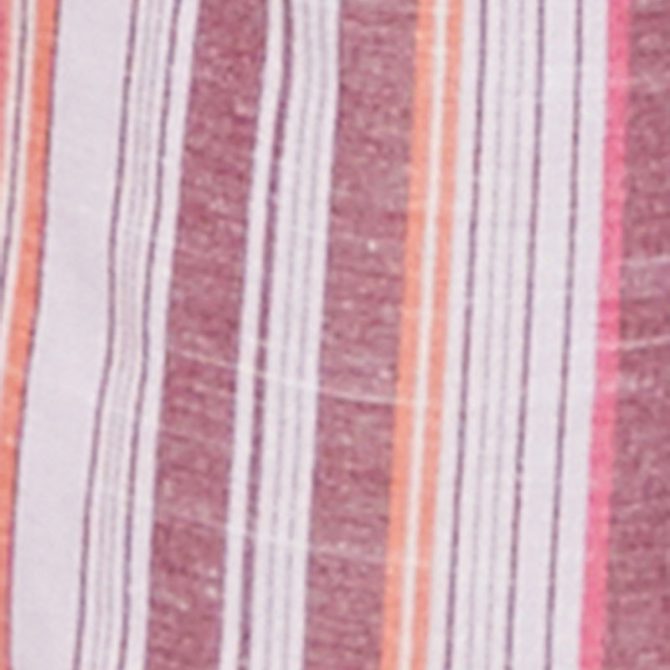 Plus Size Striped Wood Beaded Trim Jumpsuit - Image 4