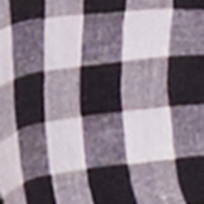Chic Lace Trim Gingham Smocked Blouse - Image 4