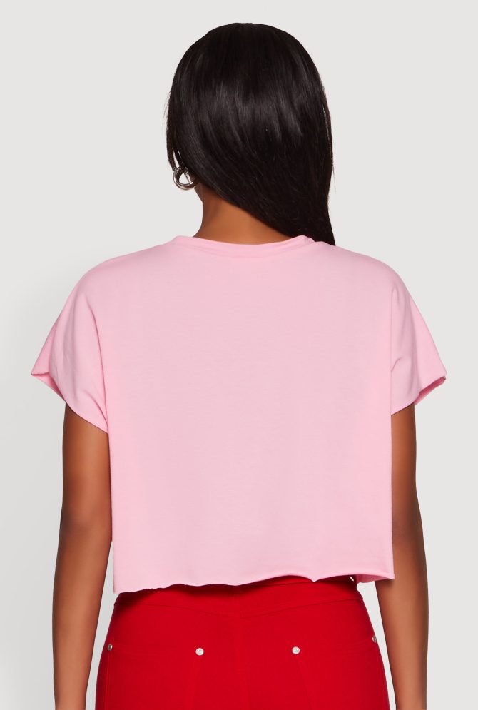 Bowtifully Unique Boxy Cropped Graphic Tee - Image 6