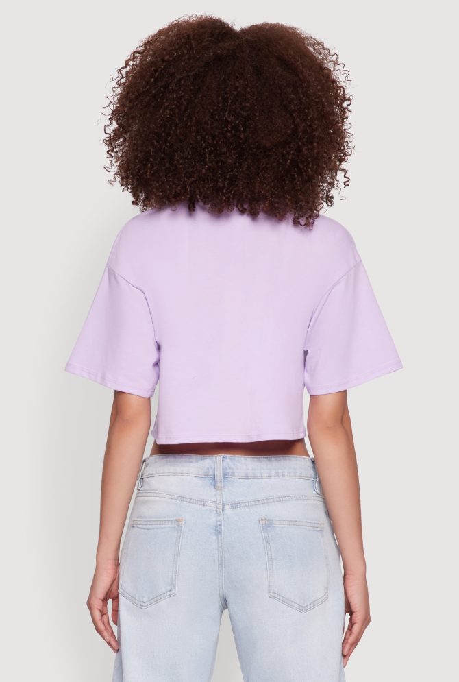 Bear Graphic Cropped Tee - Image 6