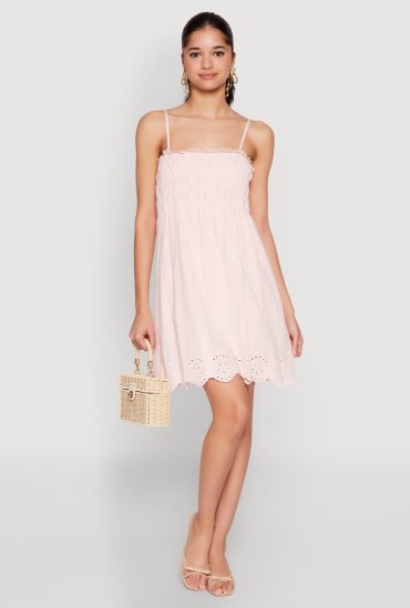 Haute Monde Floral Crochet Detail Mini Dress