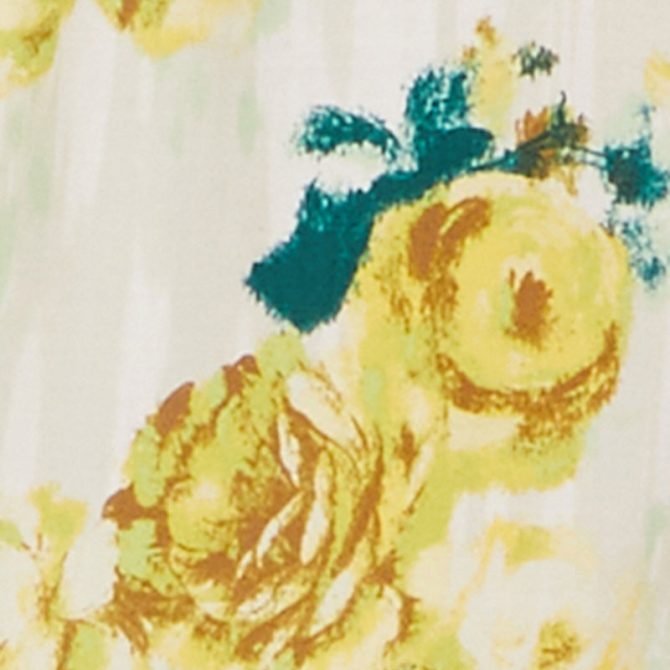 Floral Print Tiered Shirt Dress with Flounce Sleeves - Image 4