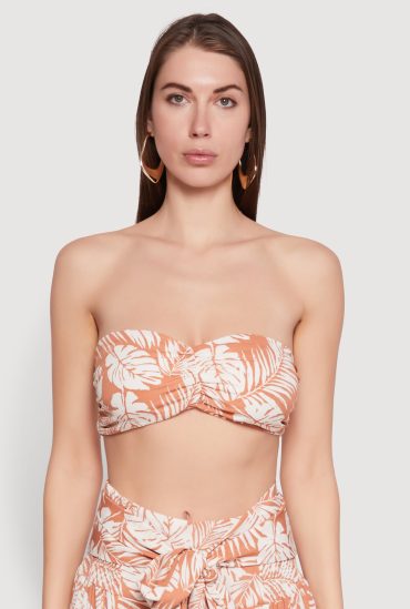 Ruched Front Bandeau Top