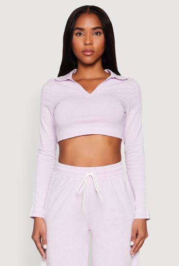Daisy Mineral Wash Varsity Stripe Crop Top