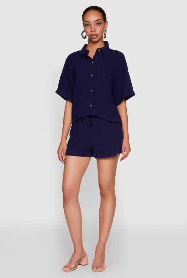 Iris Linen Drawstring Shorts