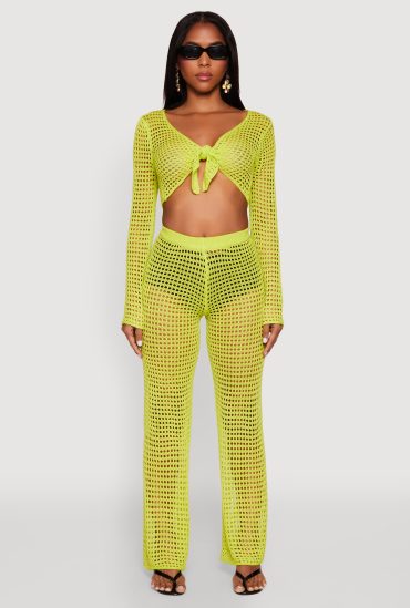 Crochet Straight Leg Pants