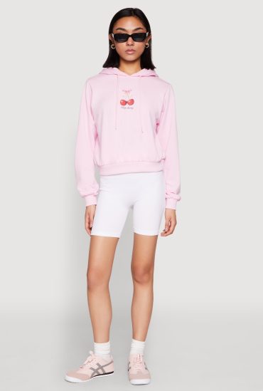Iris Very Cherry Graphic Print Hoodie