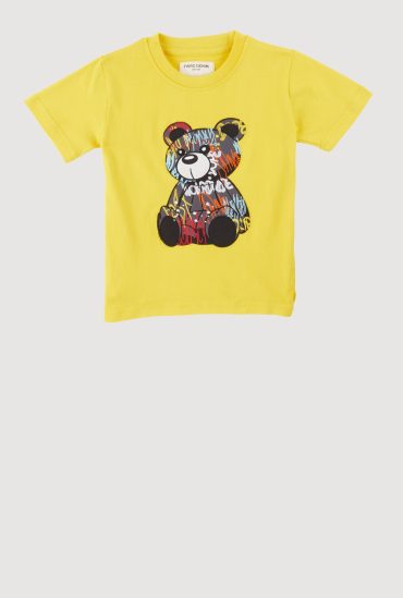Toddler Boys Graffiti Bear Graphic Tee