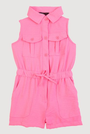 Toddler Girls Airy Elastic Waist Romper