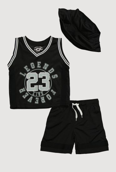 Toddler Boys Legends Live Forever Basketball Jersey and Shorts Set