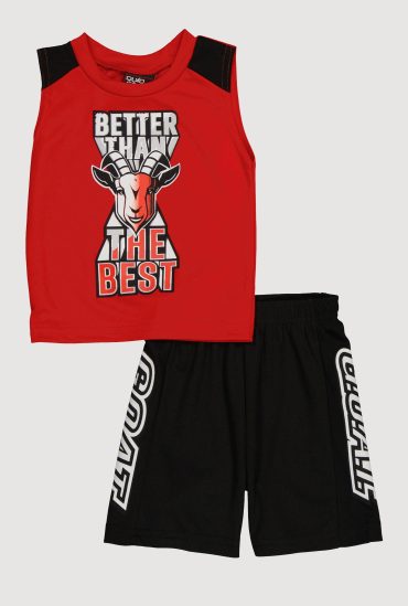 Toddler Boys Better Than The Best Muscle Tee and Shorts