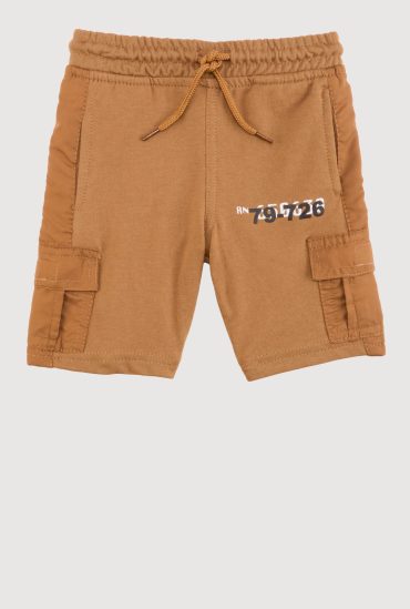 Toddler Boys Graphic Detail Cargo Sweatshorts