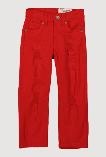 Toddler Boys Distressed Patch and Repair Jeans