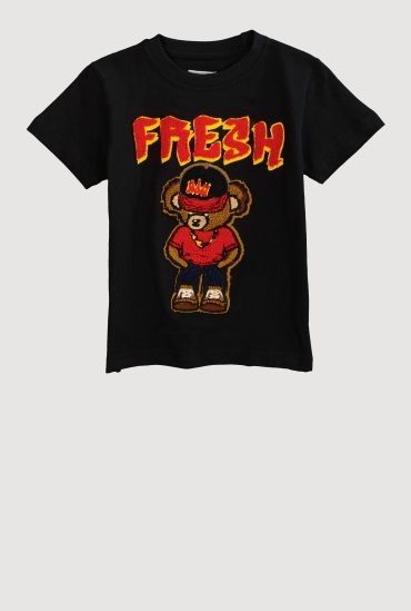 Toddler Boys Fresh Bear Chenille Graphic Top