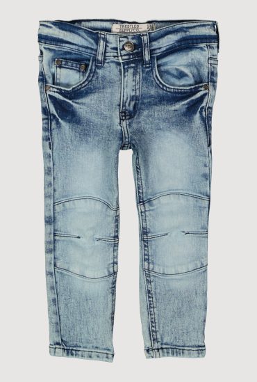 Toddler Boys Mineral Wash Moto Jeans