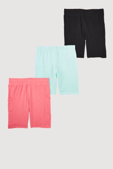 Girls Biker Shorts 3 Pack