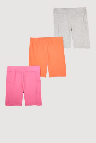 Girls Assorted Biker Shorts 3 Pack