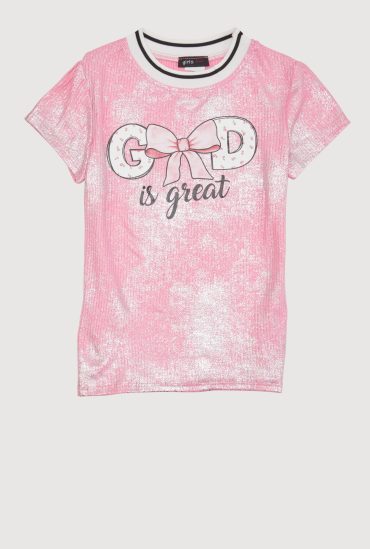 Girls God Is Great Graphic Tee