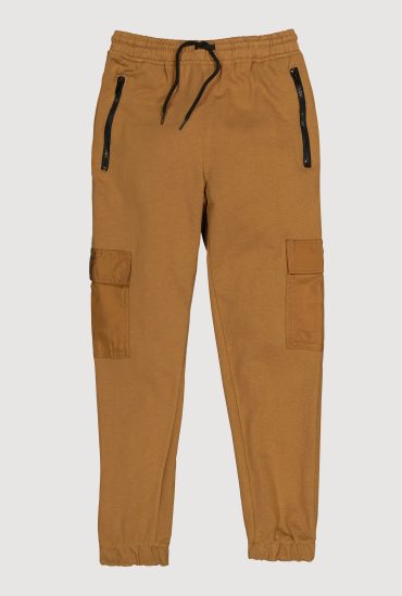 Boys Zip Pocket Cargo Sweatpants