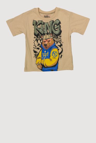 Little Boys King Graffiti Graphic Tee