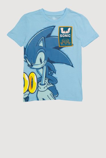 Boys Sonic The Hedgehog Crew Neck Graphic Tee