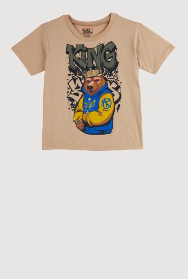 Boys King Bear Graphic Tee