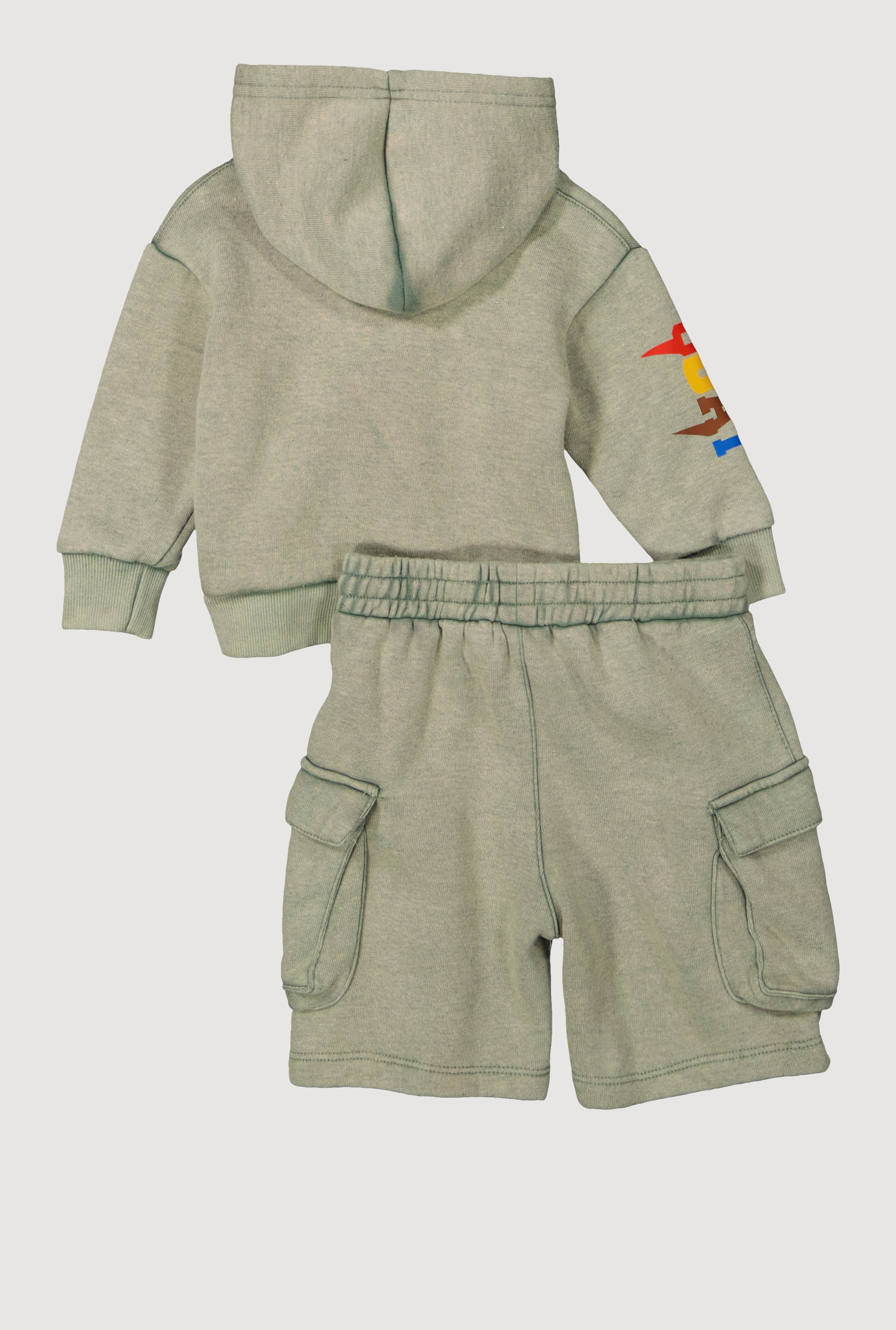 Little Boys GOAT Graphic Hooded Sweatshirt and Shorts - Image 2