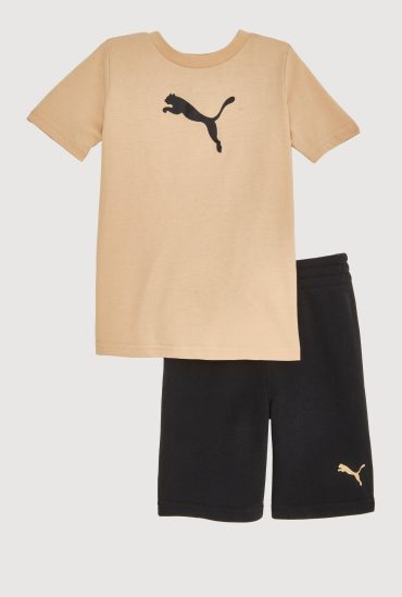 Little Boys Puma Graphic Print Tee and Shorts