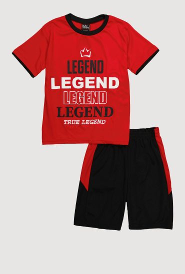Boys True Legend T Shirt and Shorts Set