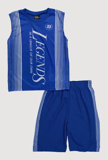 Boys Legends Graphic Muscle Tee and Shorts