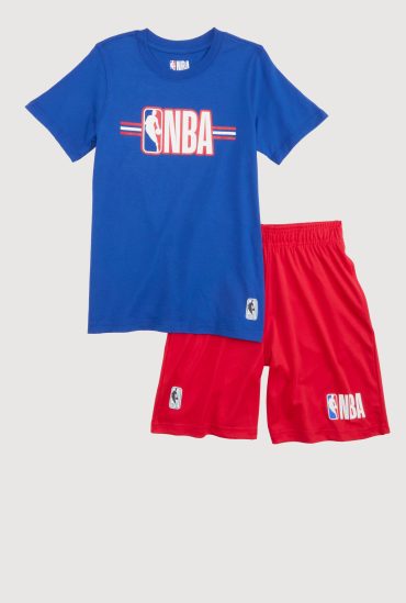 Boys NBA Logo Tee and Shorts Set