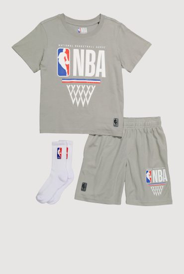 Boys NBA T-Shirt and Shorts with Socks