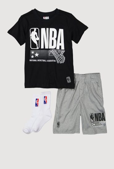 Boys NBA Graphic Tee and Shorts Set