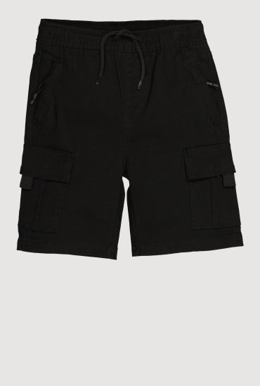 Little Boys Twill Drawstring Cargo Shorts