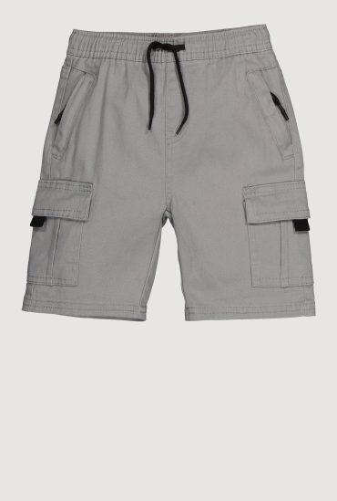 Little Boys Twill Drawstring Cargo Shorts