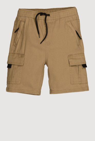 Little Boys Twill Drawstring Cargo Shorts