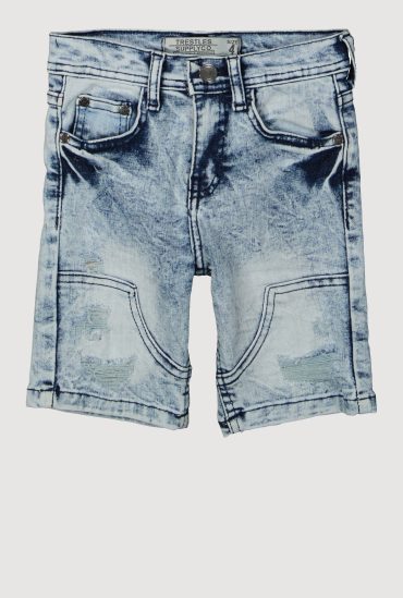 Little Boys Distressed Shorts