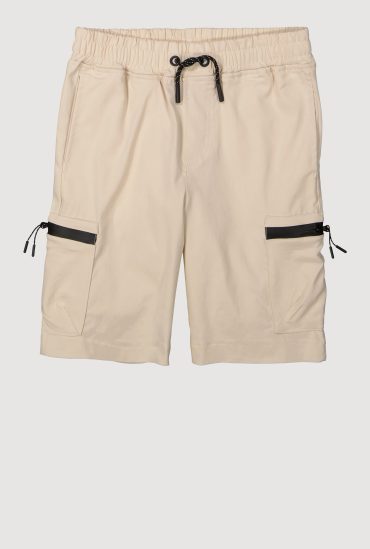 Boys Drawstring Shorts with Pockets and Zippers