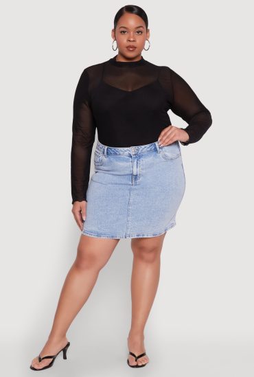 Plus Size WAX High Waisted Skirt