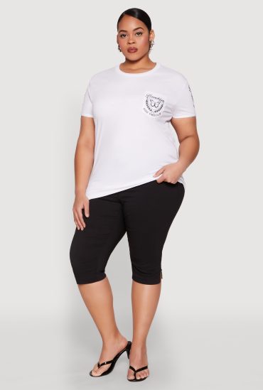 Plus Size Good Vibes Club Graphic Tee