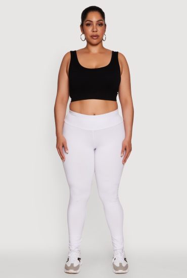 Plus Size Stylish High Waisted Leggings
