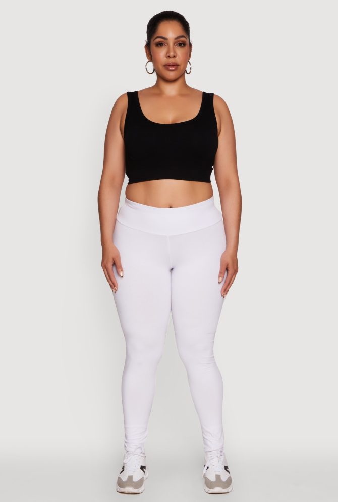 Plus Size Stylish High Waisted Leggings