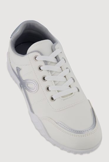 Stylish Lace-Up Sneakers with Round Toe